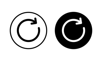 Refresh icon vector illustration. Reload sign and symbol. Update icon.