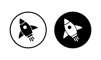Rocket icon vector illustration. Startup sign and symbol. rocket launcher icon