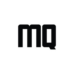 MQ monogram logo design letter text name symbol monochrome logotype alphabet character simple logo