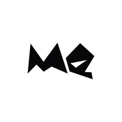 MQ monogram logo design letter text name symbol monochrome logotype alphabet character simple logo
