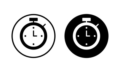 stopwatch icon vector illustration. Timer sign and symbol. Countdown icon. Period of time