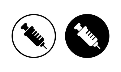 Syringe icon vector illustration. injection sign and symbol. vaccine icon