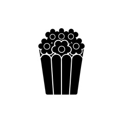 creative details Popcorn icon Vector Illustration