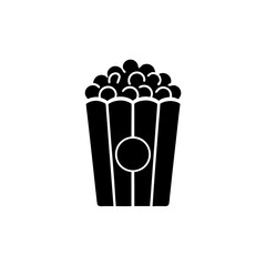 creative details Popcorn icon Vector Illustration