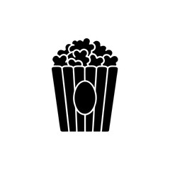 creative details Popcorn icon Vector Illustration