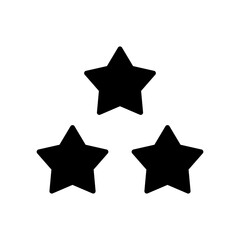 Obraz premium 三つ星のアイコンイラスト