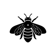 creative details Bee icon Vector Illustration