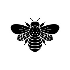 creative details Bee icon Vector Illustration