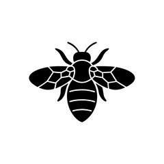 creative details Bee icon Vector Illustration