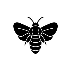 creative details Bee icon Vector Illustration
