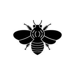 creative details Bee icon Vector Illustration