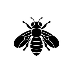 creative details Bee icon Vector Illustration