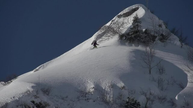 Run de ski freeride