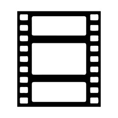 Obraz premium Movie Filmstrip Icon Labeled Clips, Filmstrip Icon, Clips Label Design, Movie Strip Vector