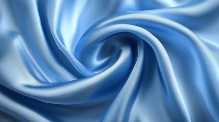 Satin fabric texture with gentle blue hues