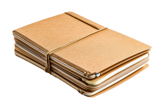 Creative office notebook setup