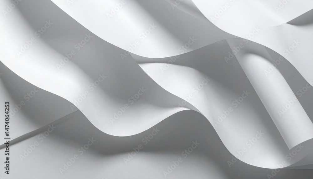 Poster dynamic paper flow art studio image series minimalist top-down creative design concepts