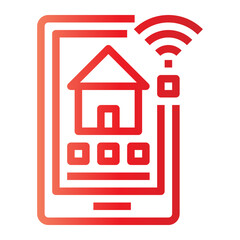 smart home gradient icon