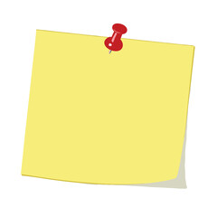 Post note. Yellow sticker