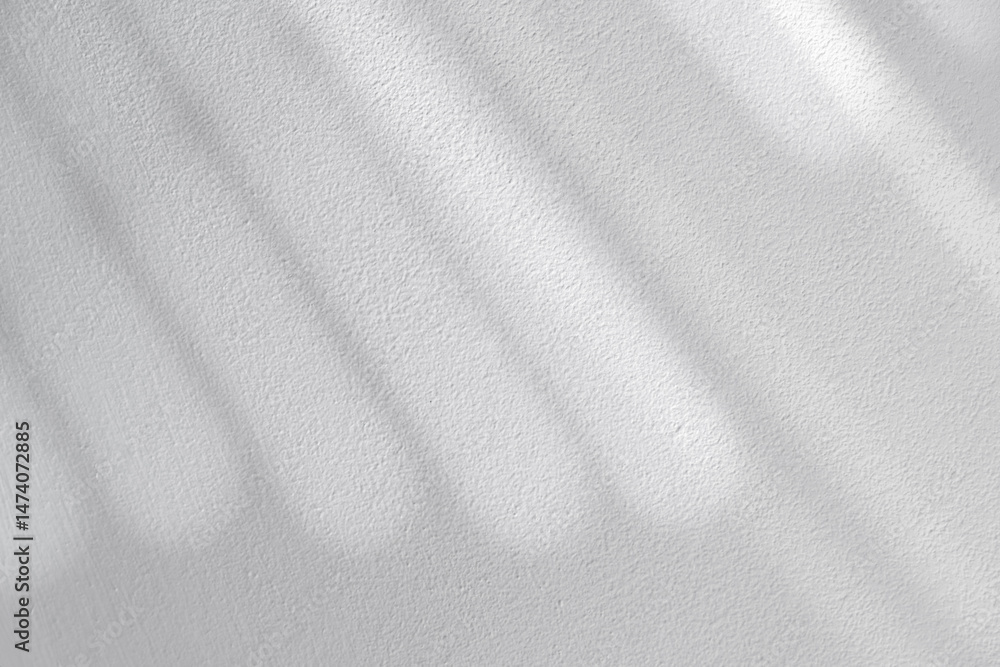 Aufkleber white background,studio concrete wall texture with bright light, shadow window overlay,grey backdrop
