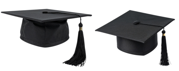  College Graduation Cap, isolated on a transparent or white background 