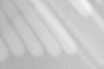 White Background,Studio concrete wall texture with bright light, shadow window overlay,Grey Backdrop Display room with abstract sunlight effect on floor for Cosmetic product presentation web banner..