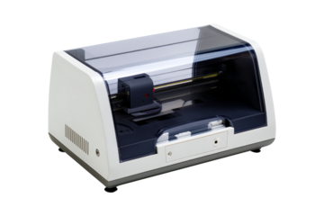 Cutting machine in workshop space