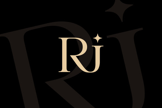 RI or IR letter logo icon design. Classic style luxury initials monogram.