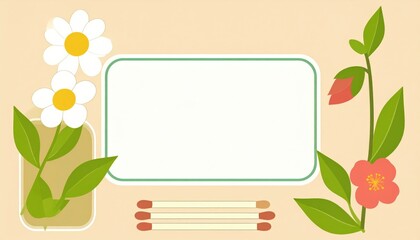 Floral decor design creative studio digital art bright environment top-down view nature inspiration