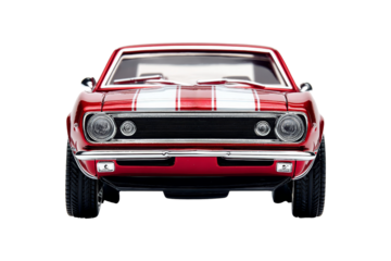 Classic car front view studio