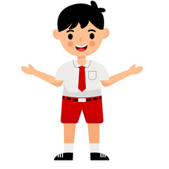 Indonesian Elementary Open Hands Boy