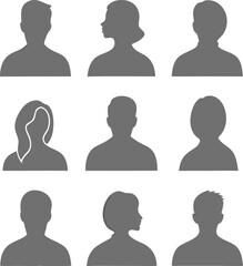 Business avatars , profile icons set