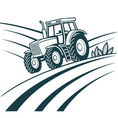 Tractor on the field