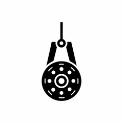 creative details Pulley icon Vector Illustration