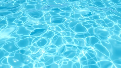 Abstract close up of rippling blue water with light reflections and subtle waves