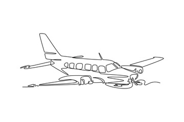  Plane Crash concept. Full length animation illustration. High quality 4k footage