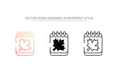 Victoria Day icon design with white background stock illustration