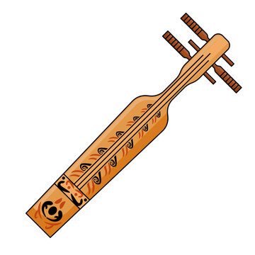 Sape Indonesian Traditional Music Instrument