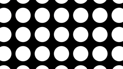 Black polka dot seamless pattern on white background - Powered by Adobe