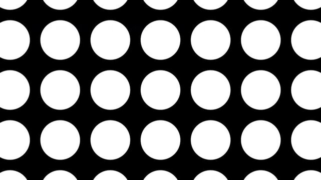 Black polka dot seamless pattern on white background