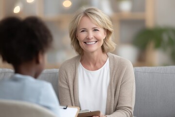 A consultation in a psychologist's office involves a black girl seeking support, assistance, or mental health guidance, and in another instance, a psychology doctor who also works as a therapist, and