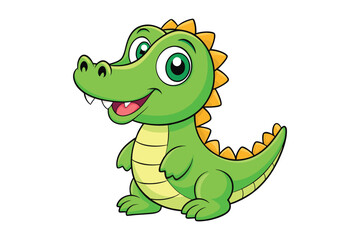  cute crocodile colorful Vector