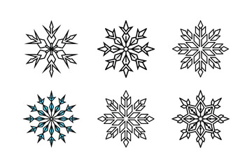 Snowflakes on Midnight Blue