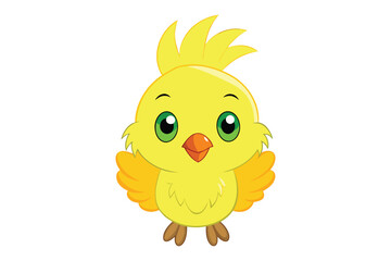  cute chick colorful Vector