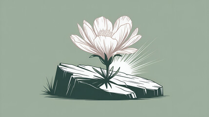 white flowers on a black background