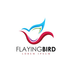 Bird logo design template