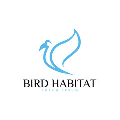 Bird logo design template