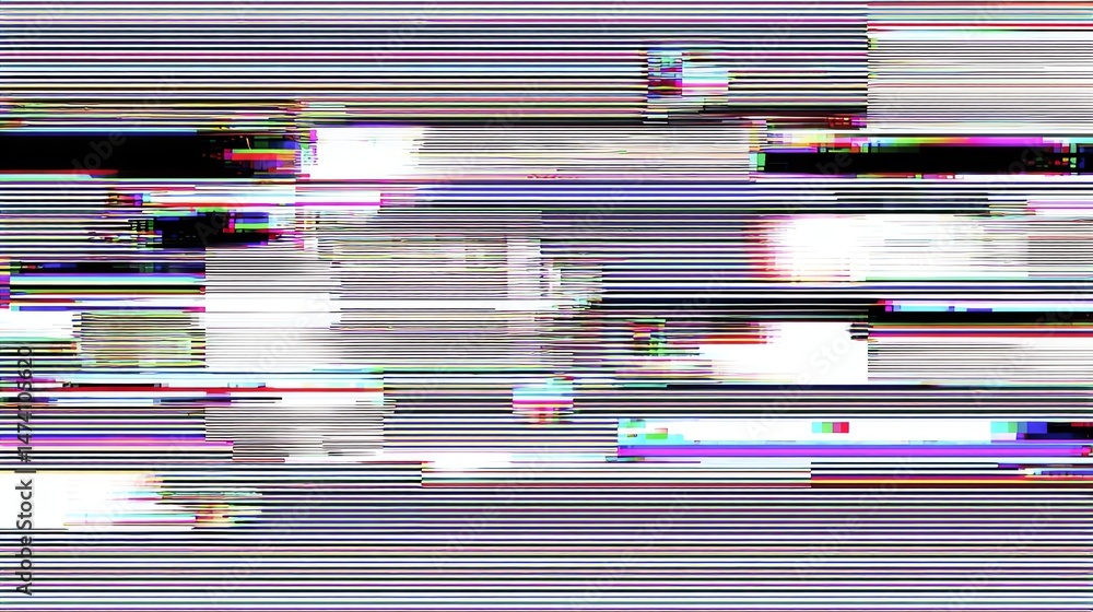 Aufkleber abstract digital glitch art with vibrant lines and distorted shapes for creative projects.