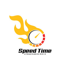 Speed logo design template