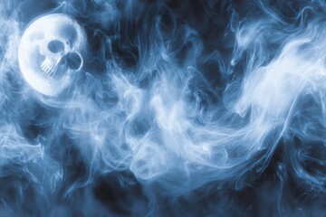 Obraz premium Banners Featuring Enigmatic Astral Entities Shrouded in Interstellar Fog